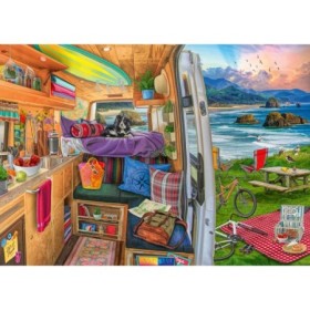 Ravensburger - Puzzle priveliste din rulota 1000 piese design nou Ravensburger - 1